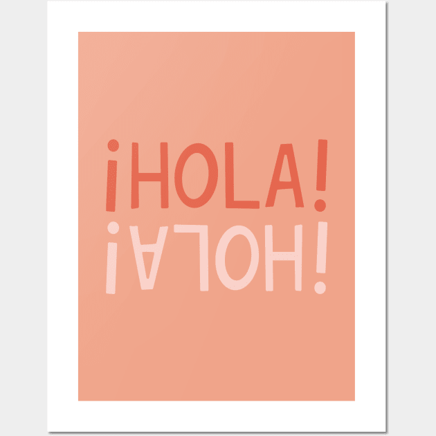 Hola Hand Lettering Wall Art by lymancreativeco